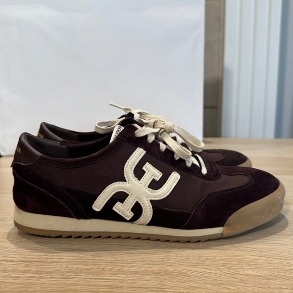 Sam Edelman Women's Cafe Noir Brown Nylon Ivey Lace Up Sneaker Size 8M - Picture 3 of 10